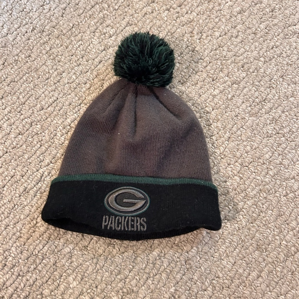 Green Bay Packers Knit Beanie with Pom
